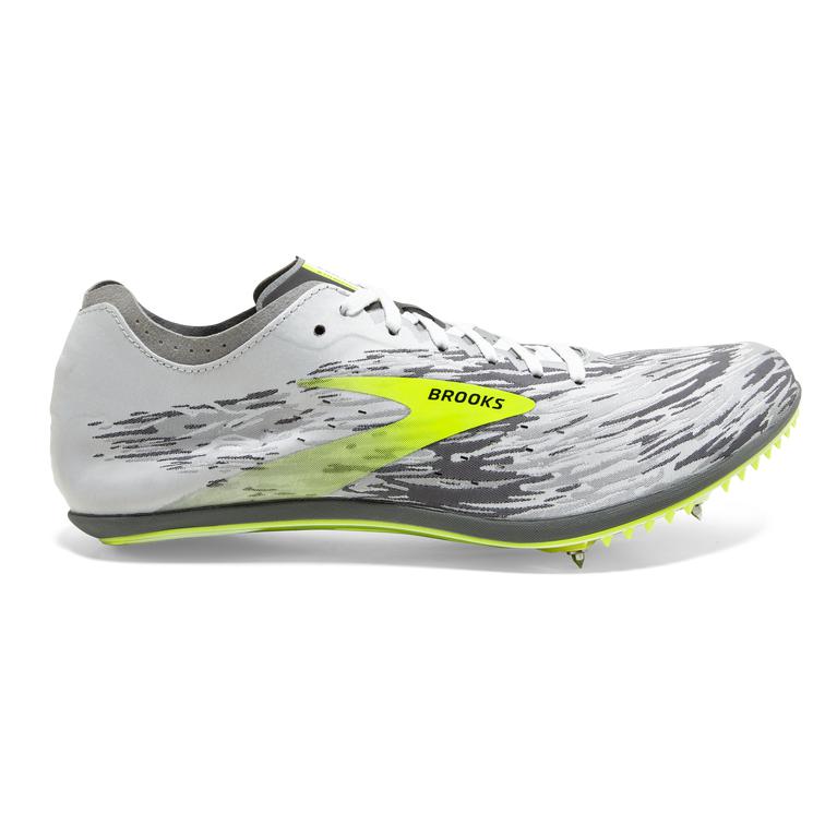 Brooks Wire v6 Unisex Women's Track & Cross Country Shoes - Black/Grey/Nightlife/Green Yellow (06439